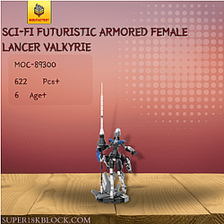 MOC Factory 89300 Sci-fi Futuristic Armored Female Lancer Valkyrie