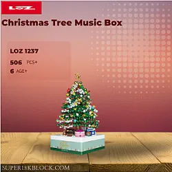 LOZ 1237 Christmas Tree Music Box