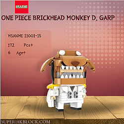 HSANHE 11001-15 One Piece Brickhead Monkey D. Garp