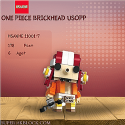 HSANHE 11001-7 One Piece Brickhead Usopp