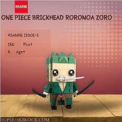 HSANHE 11001-5 One Piece Brickhead Roronoa Zoro