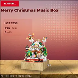 LOZ 1238 Merry Christmas Music Box