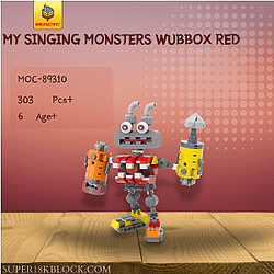 MOC Factory 89310 My Singing Monsters Wubbox Red