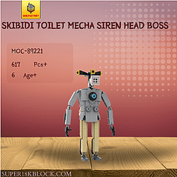 MOC Factory 89221 Skibidi Toilet Mecha Siren Head Boss