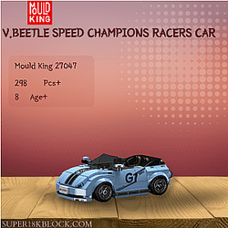 MOULD KING 27047 V.Beetle Speed Champions Racers Car