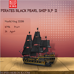 MOULD KING 13186 Pirates Black Pearl Ship B.P Ⅱ