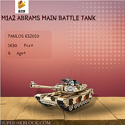 PANLOSBRICK 632010 M1A2 Abrams Main Battle Tank