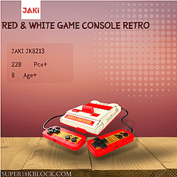 JAKI JK8213 Red &amp; White Game Console Retro