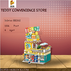 PANLOSBRICK 881102 Teddy Convenience Store