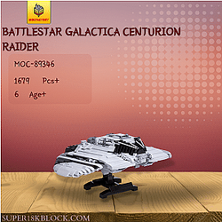 MOC Factory 89346 Battlestar Galactica Centurion Raider