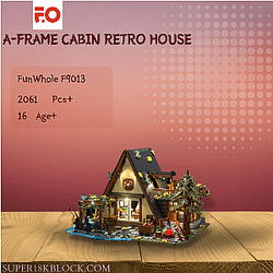 FunWhole F9013 A-Frame Cabin Retro House