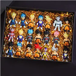 Dragon Ball Z Super Saiyan Son Goku Anime Figure Son Gohan Vegeta Broly Piccolo Majin Buu Juego de acción Figura Modelo Regalos Juguete