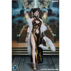 SUPER DUCK SET074 1/6 Femmina Soldier Head Carving Cheongsam Accessori Bag Modello Fit 12'''' Action Figure Body in azione