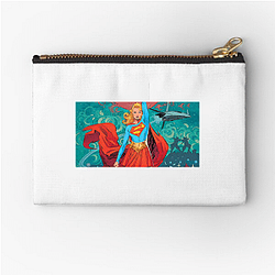 Courageous Warrior Supergirl Zipper Pouches