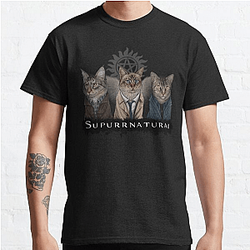 Supernatural T-Shirts – Supernatural Cats Classic T-Shirt