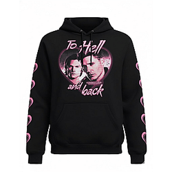 Supernatural To Hell And Back Heart Portrait Girls Hoodie