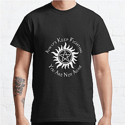 Supernatural T-Shirts – Supernatural Not Alone v2.0 Classic T-Shirt