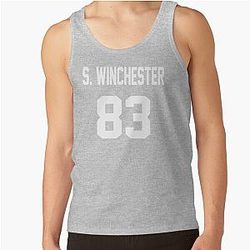 Supernatural Tank Tops - Supernatural Jersey (Sam Winchester) Tank Top