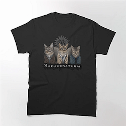 Supernatural T-Shirts - Supurrnatural Catmen Classic T-Shirt