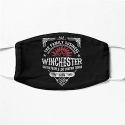Supernatural Face Masks - The Family Business Winchester Saving People and Hunting Things Flat Mask