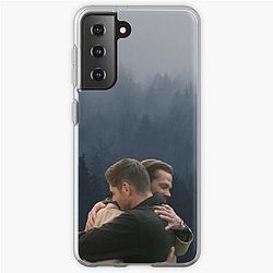 Supernatural Cases - Sam and Dean last hug scene in heaven with forest  Samsung Galaxy Soft Case