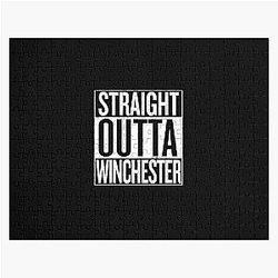 Supernatural Puzzles - Straight Outta Winchester Supernatural White Jigsaw Puzzle