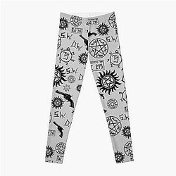 Supernatural Leggings - Supernatural Symbols Leggings