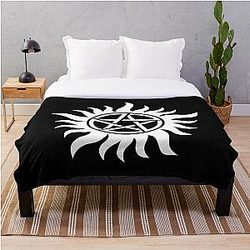 Supernatural Blanket - Supernatural Sigil - Anti Possession Throw Blanket