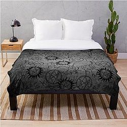 Supernatural Blanket - Supernatural Grey Throw Blanket