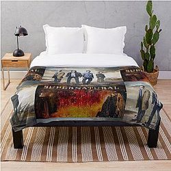Supernatural Blanket - Supernatural last season limited iphone case Throw Blanket