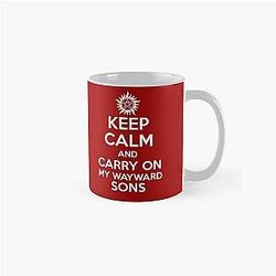 Supernatural Mugs - KEEP CALM - Carry On My Wayward Sons // Supernatural Classic Mug