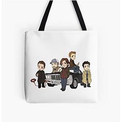 Supernatural Bags - Supernatural Cartoon Design All Over Print Tote Bag