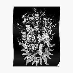 Supernatural Posters - Supernatural Sketch - White Poster