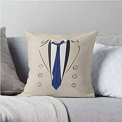 Supernatural Pillows Cover - Castiel Trenchcoat Tee Throw Pillow Cover