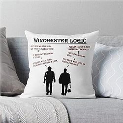 Supernatural Pillows Cover - Supernatural Winchester Logic Throw Pillow Cover