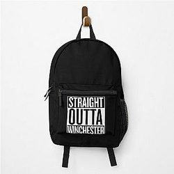 Supernatural Backpacks - Straight Outta Winchester Supernatural White Backpack
