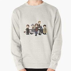 Supernatural Sweatshirts - Supernatural Cartoon Design Pullover Sweatshirt