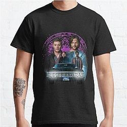 Supernatural T-Shirts - Supernatural The Roads Journey Classic T-Shirt