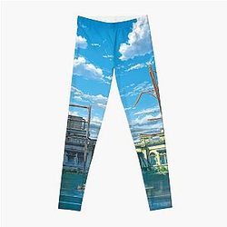 Suzume No Tojimari Leggings - Suzume No Tojimari - Japanese Anime Movie 2022 Poster Leggings RB1212 [ID1097]