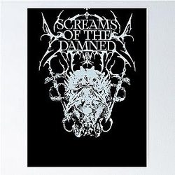 Svdden Death Merch Screams Of The Damned Essential Poster RB1212