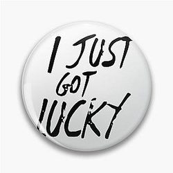 Sykkuno Merch Sykkuno I Just Got Lucky Pin