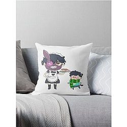 Corpse Husband & Sykkuno Impasta Throw Pillow