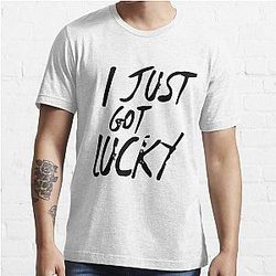 Sykkuno Merch Sykkuno I Just Got Lucky Essential T-Shirt
