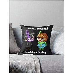 Corpse Husband and Sykkuno Chibi Throw Pillow