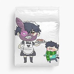 Corpse Husband & Sykkuno Impasta Duvet Cover