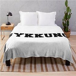 Sykkuno Merch Sykkuno Logo Throw Blanket