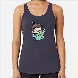 Sykkuno screaming oh jesus! Racerback Tank Top