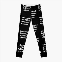 Introverted but Willing to Discuss sykkuno Leggings