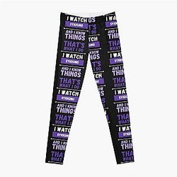 sykkuno and I know things funny gag streamer Leggings