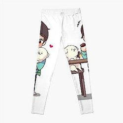 Sykkuno cute with doggo Leggings